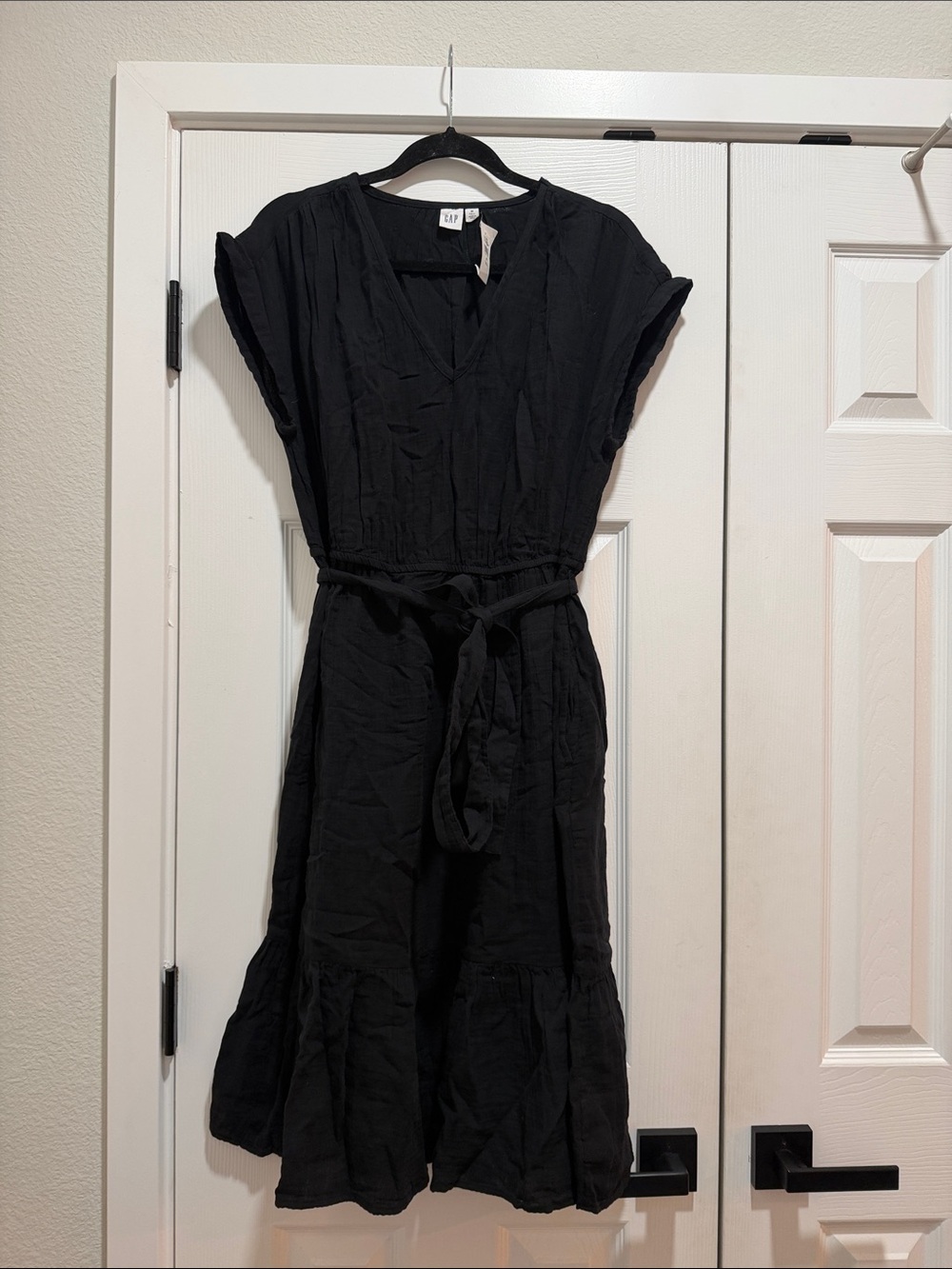 NWT Gap 100% Cotton Flare Dress Medium Tall - Picture 2 of 6